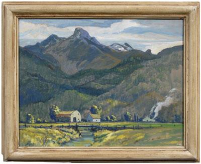 Appraisal: James Russell Ford painting California - mountain landscape British Columbia