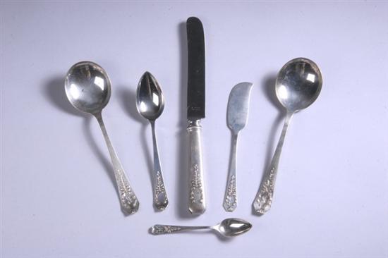 Appraisal: PIECES WHITING STERLING SILVER FLATWARE Madame Jumel pattern Including two