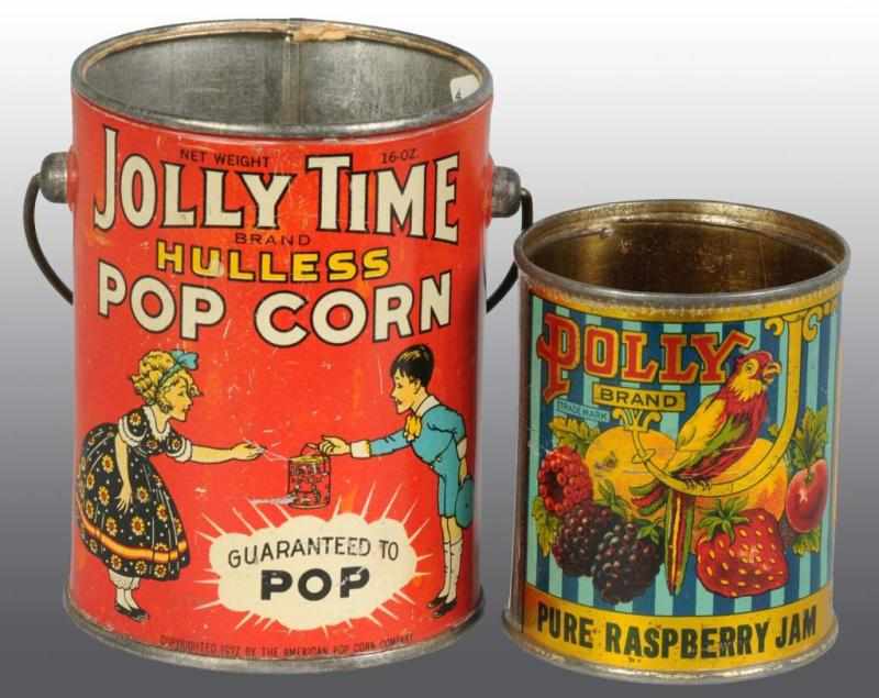 Appraisal: Lot of Advertising Tins Description Includes one highly graphic Poly