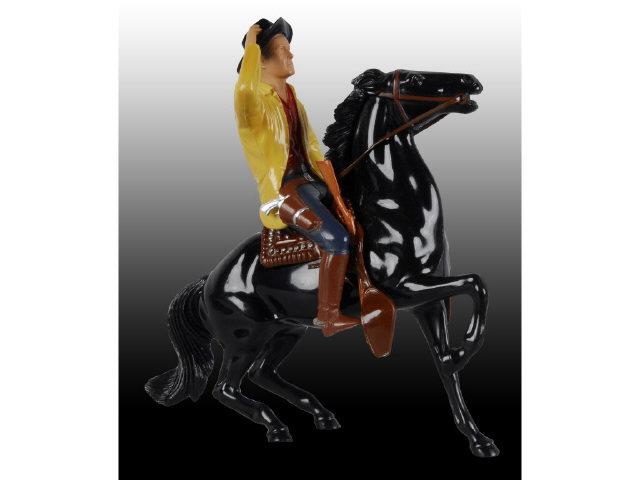 Appraisal: Hartland Horse and Hoby Gillman Rider Description Plastic Semi-rearing black