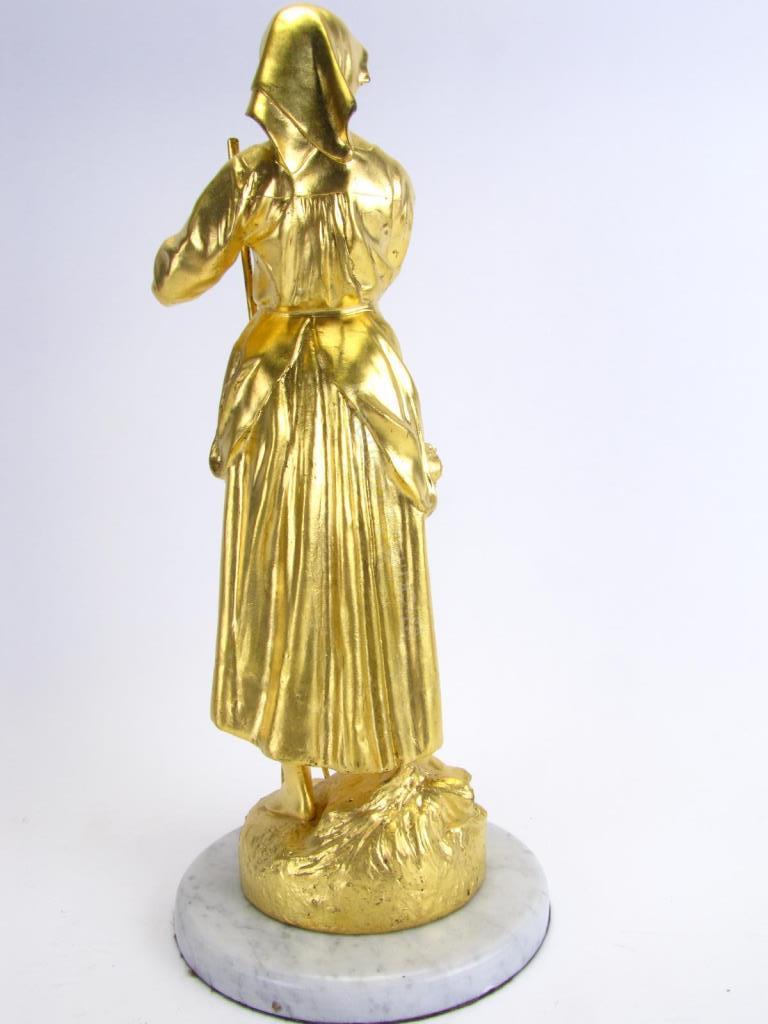 Appraisal: A spelter figural sculpture signed in cast Ch Perron French