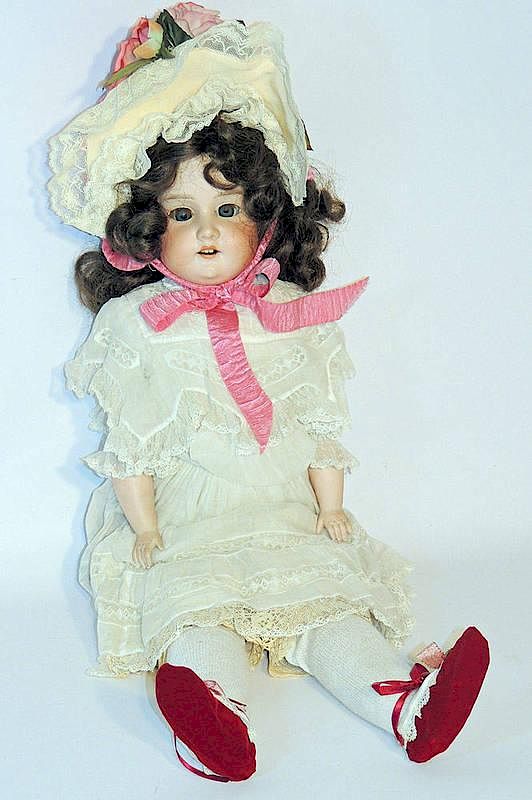 Appraisal: Armand Marseille Bisque Head Doll Germany Inscribed AM- With porcelain