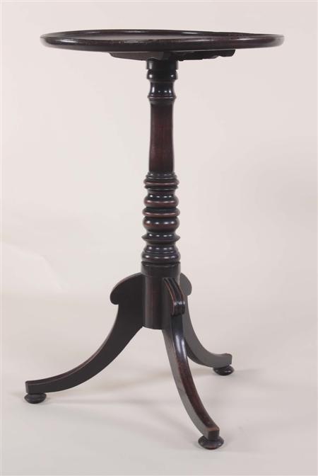 Appraisal: An early th century mahogany tripod table the moulded circular