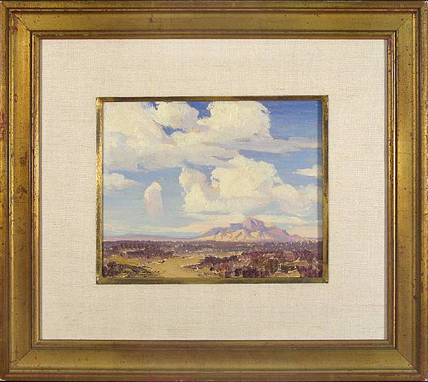 Appraisal: Fred Grayson Sayre American - Desert Butte in Needles signed