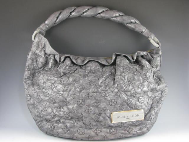 Appraisal: Louis Vuitton Olympe Nimbus GM soft quilted gray lambskin with