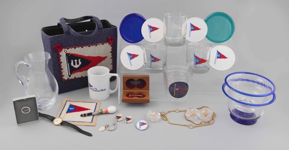 Appraisal: COLLECTION OF WIANNO CLUB MEMORABILIA th Century Most with logos