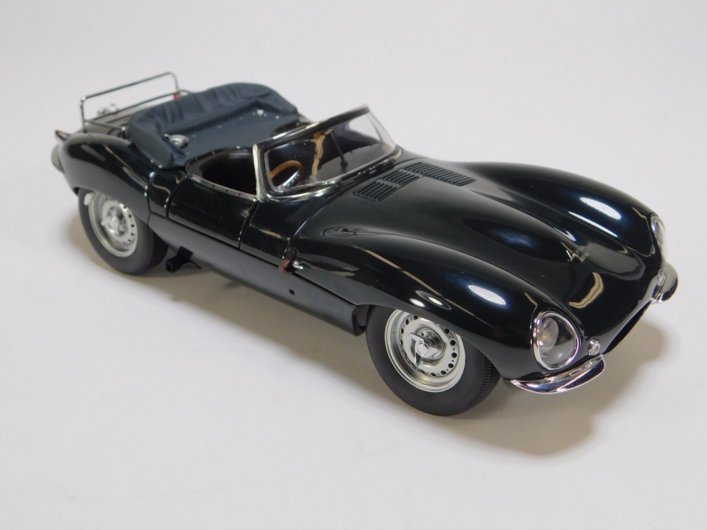 Appraisal: AUTOART STEVE MCQUEEN JAGUAR XKSS DIECAST CAR British racing green