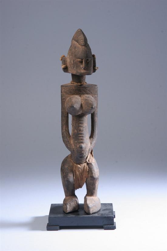 Appraisal: BAMBARA FEMALE FIGURE Mali Wood - in high x in