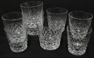 Appraisal: Baccarat Diamond Comprising three whiskey glasses and five large rocks