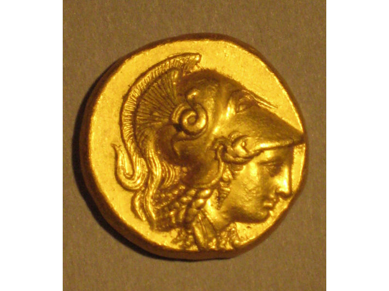 Appraisal: ANCIENT GREEK GOLD STATER Macedonian showing the head of Athena