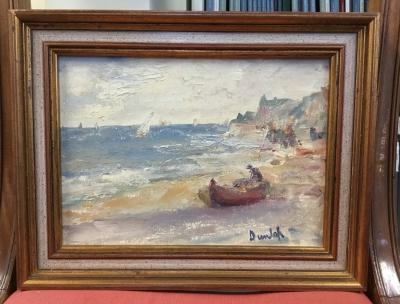 Appraisal: Ronald Ossory Dunlop RA Irish - Dinghy on a Beach