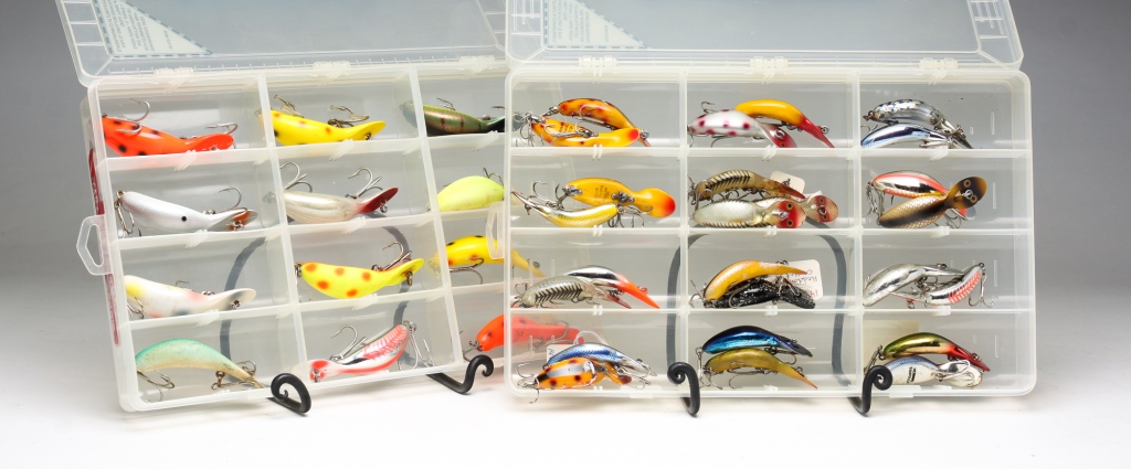 Appraisal: GROUPING OF HEDDON FISHING LURES American th century Featuring Magnum