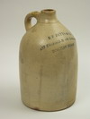 Appraisal: JUG - Straight sided stoneware jug one gallon with applied