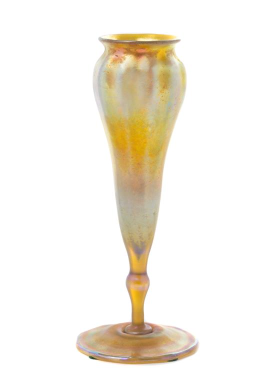 Appraisal: Sale Lot A Tiffany Studios Gold Favrile Glass Vase of