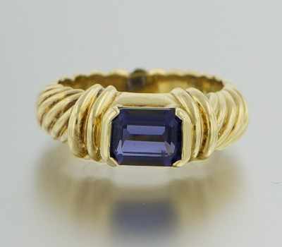 Appraisal: A David Yurman k Gold and Amethyst Ring k yellow