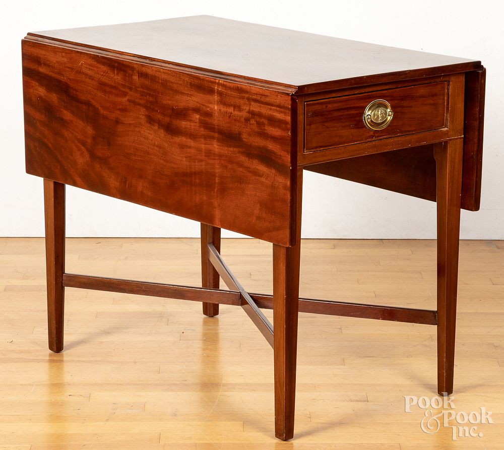 Appraisal: Pennsylvania Federal mahogany Pembroke table Pennsylvania Federal mahogany Pembroke table