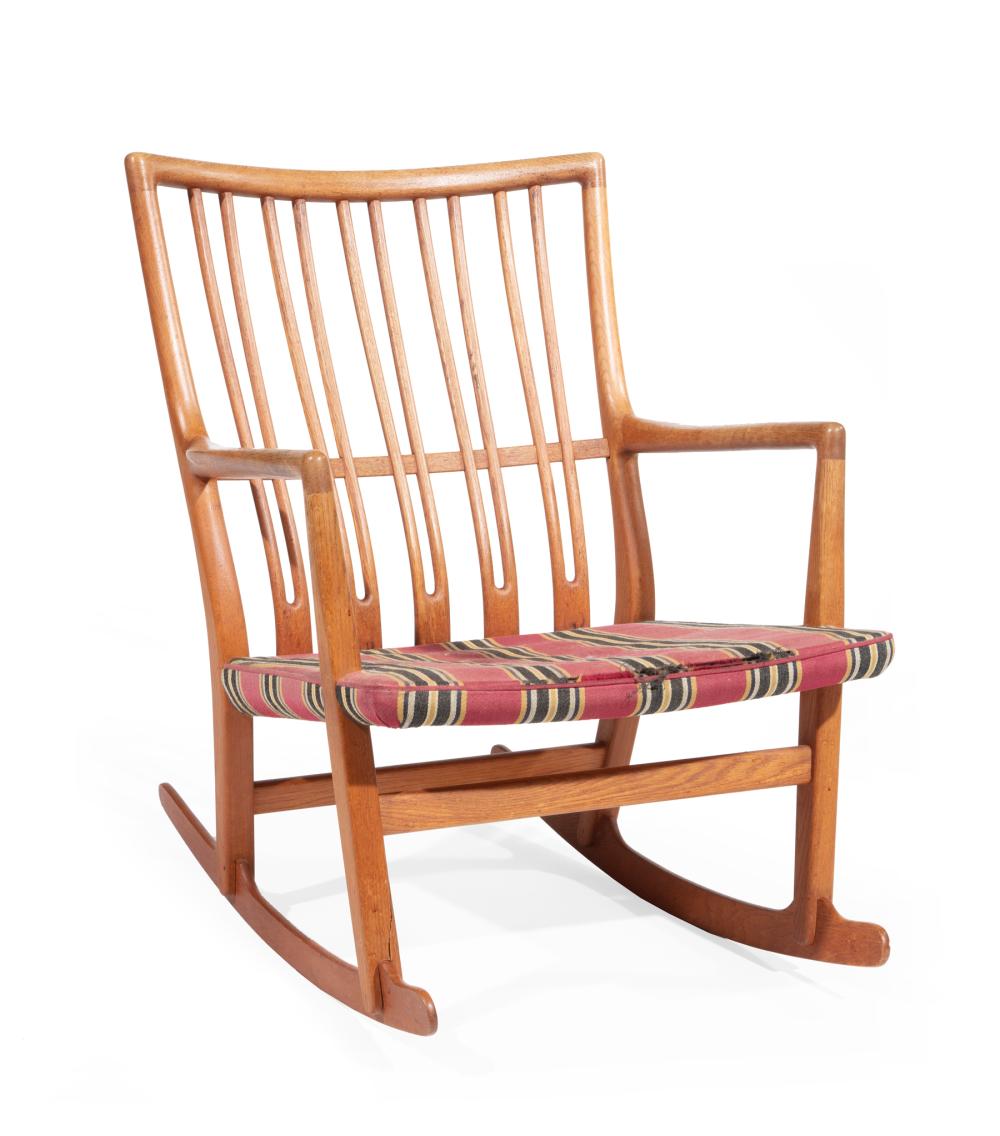 Appraisal: Hans Wegner for Mikael Laursen ML- Teak Rocking Chair designed