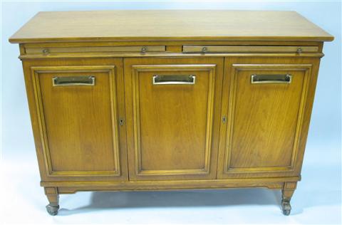 Appraisal: MODERN BUFFET SIDEBOARD th century the rectangular top over pair