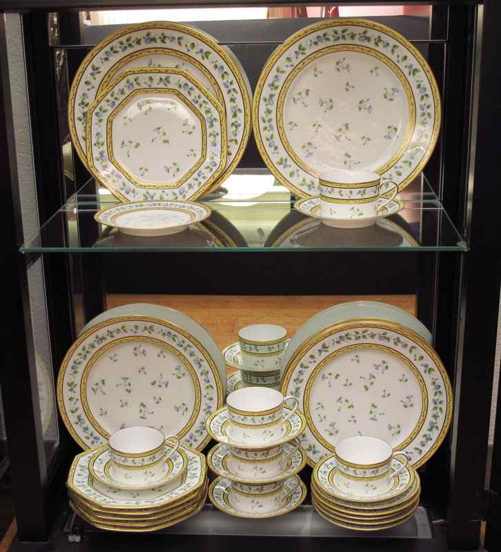 Appraisal: RAYNAUD FRENCH LIMOGES ''MORNING GLORY'' CHINA pieces to include each