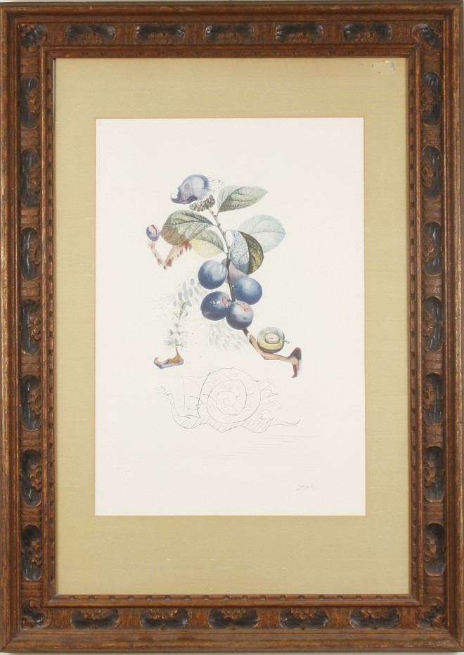 Appraisal: Salvador Dali Prunier hatif limited edition lithograph edition pencil signed