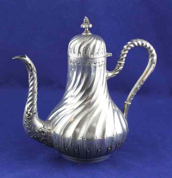 Appraisal: A late th early th century French standard coffee pot