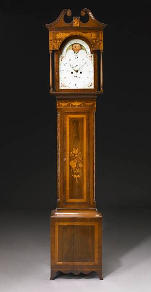 Appraisal: A George III inlaid mahogany tall case clock Wilkinson Penrith