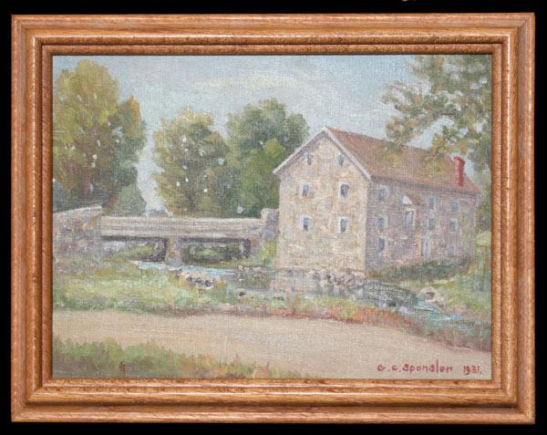 Appraisal: SPONSLER G C American th C Pair Landscapes OIL CB