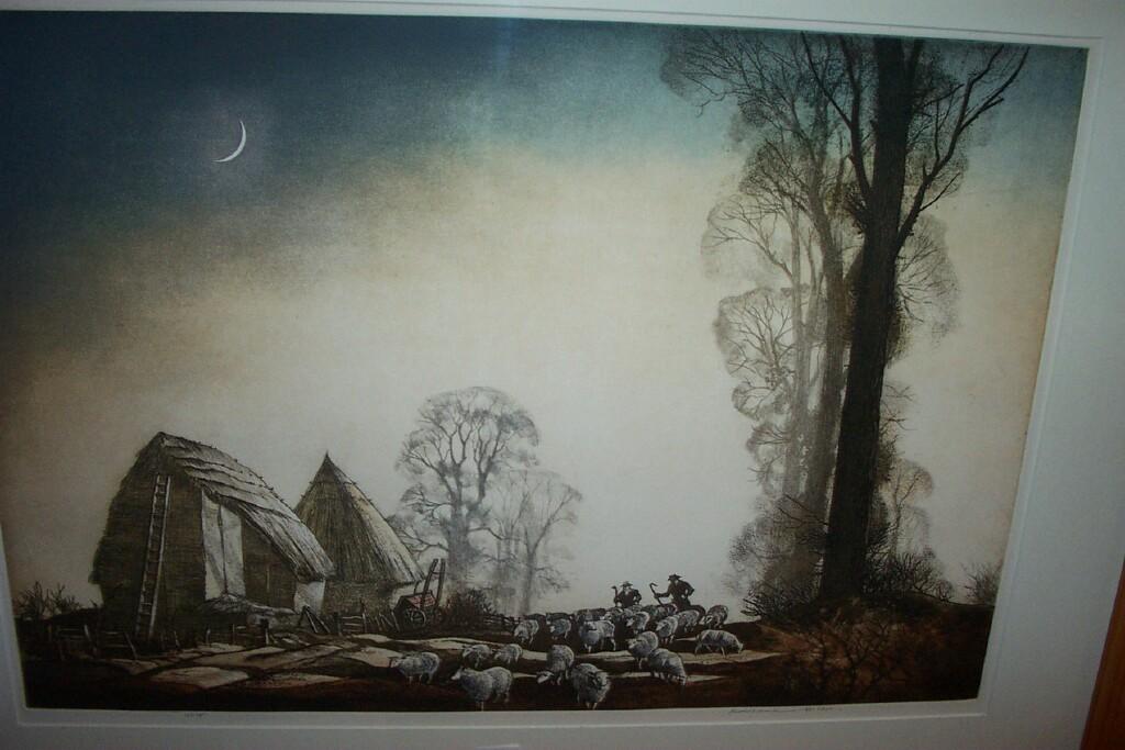 Appraisal: A signed limited edition coloured etching by Rowland Hilder of