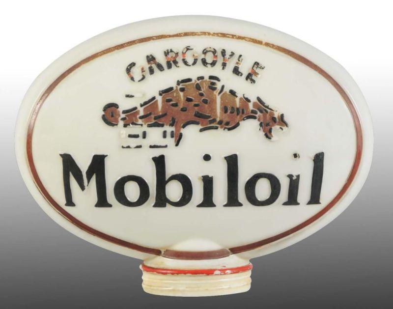 Appraisal: Mobiloil -Piece Gargoyle Gas Globe Description s Deeply embossed Some