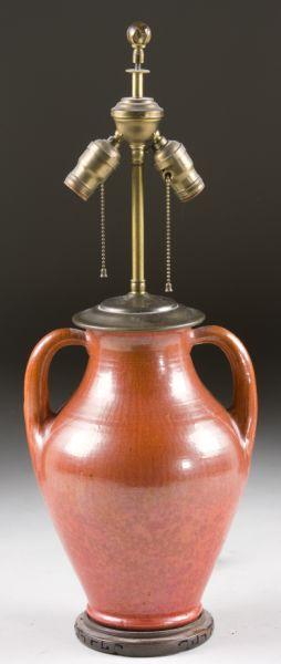 Appraisal: NC Pottery Two Handled Vase ca s attributed to J