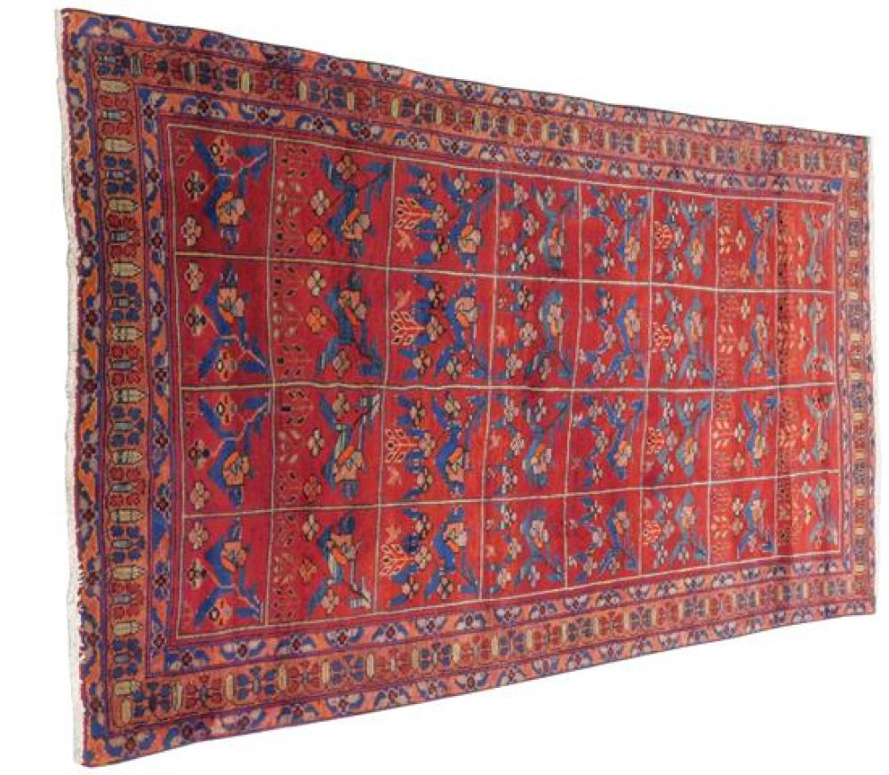 Appraisal: RUG Semi-Antique North West Persian ' x ' red tiled