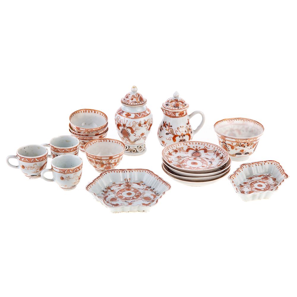 Appraisal: Chinese Export Children's Tea Set Circa sixteen piece partial tea