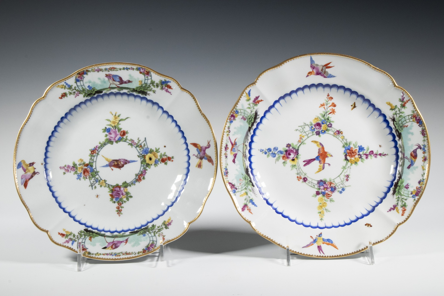 Appraisal: MEISSEN MARCOLINI PORCELAIN PLATES Late th - Early th c