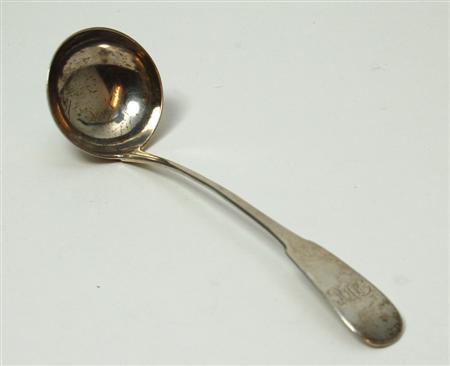 Appraisal: Perth - a Scottish provincial silver toddy ladle Urquhart marked