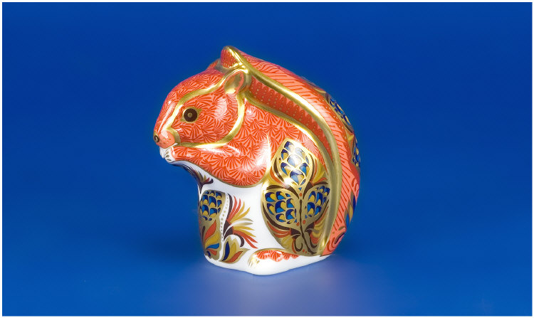 Appraisal: Royal Crown Derby Paperweight Squirrel gold stopper Date