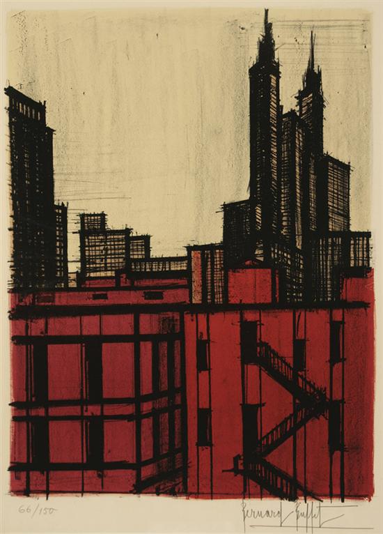 Appraisal: Bernard Buffet French - New York VII from Album New