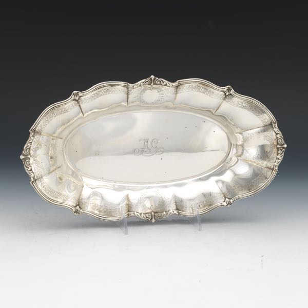 Appraisal: TIFFANY CO STERLING SILVER PASTRY BOAT x x Lozenge form