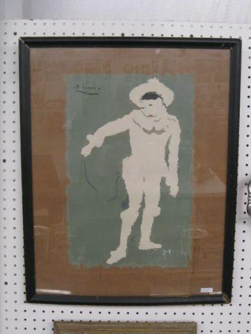 Appraisal: Original Picasso Silk Screen image area approx x