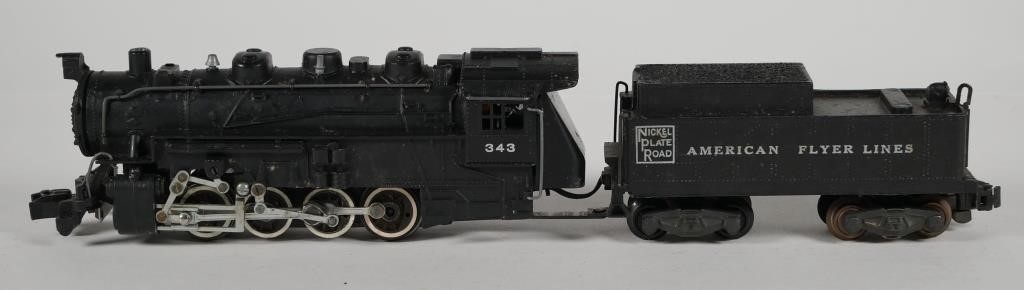 Appraisal: AMERICAN FLYER LOCOMOTIVE W TENDERAmerican Flyer Lines Engine w Nickel