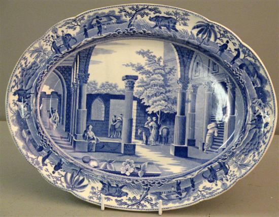 Appraisal: REVISED ESTIMATE - Spode platter from 'Caramanion Series' ca in