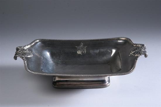 Appraisal: GEORGE III OPEN FOOTED SERVING DISH John Scofield London Rectangular