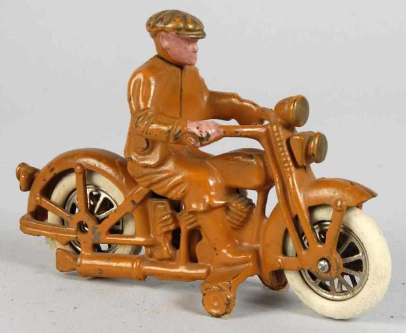 Appraisal: Cast Iron Hubley Harley Civilian Motorcycle Toy Description American Scarce