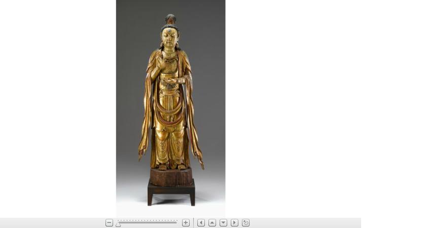 Appraisal: Massive Chinese gilt wood figure of Quanyin th th century