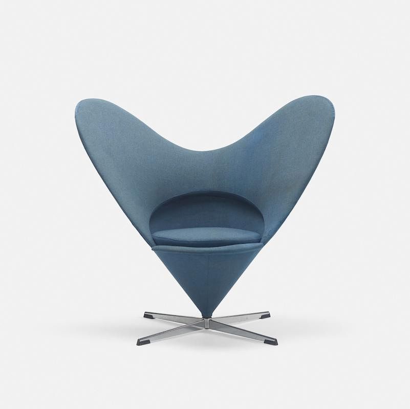 Appraisal: Verner Panton Heart Cone chair Verner Panton Heart Cone chair