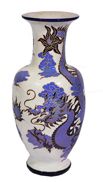 Appraisal: A CHINESE FLOOR VASE of baluster form decorated with a