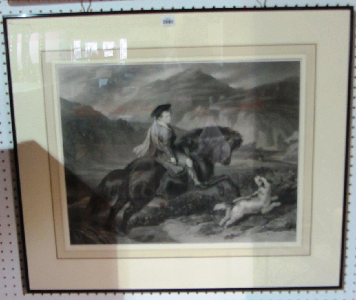 Appraisal: After Sir Edwin Landseer The Young Gillie stipple engraving