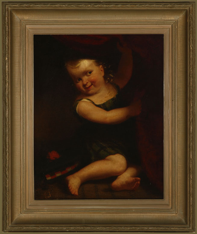 Appraisal: Scottish School th c Young Child Seated oil Scottish School