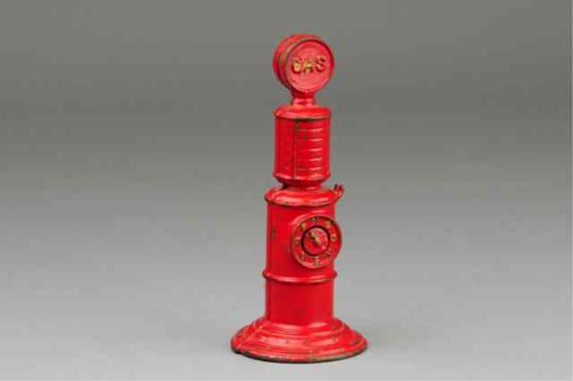 Appraisal: A C WILLIAMS GAS PUMP Cast iron painted in red