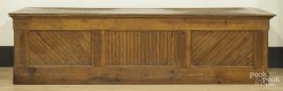 Appraisal: Large pine country store counter th c the back side