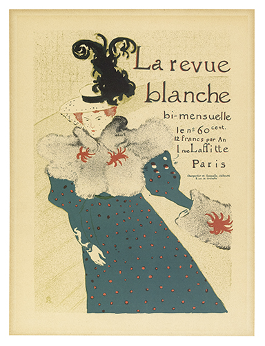 Appraisal: HENRI DE TOULOUSE-LAUTREC - LA REVUE BLANCHE Ma tres de